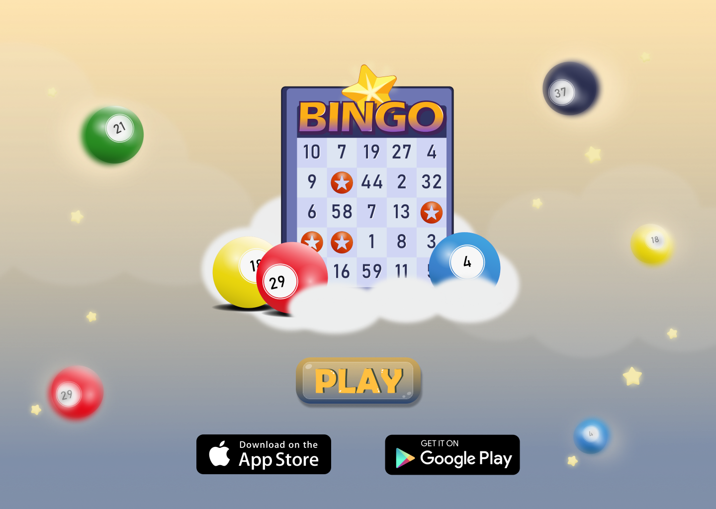 Bingo Fiction Game Illustation design