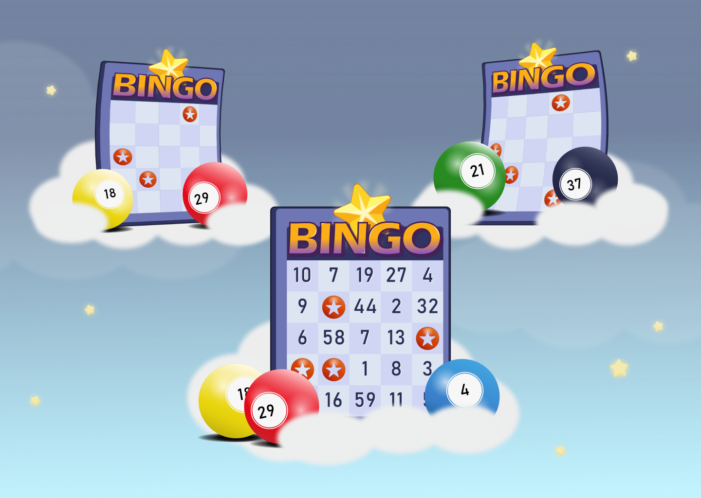 Bingo Fiction Game Illustation design